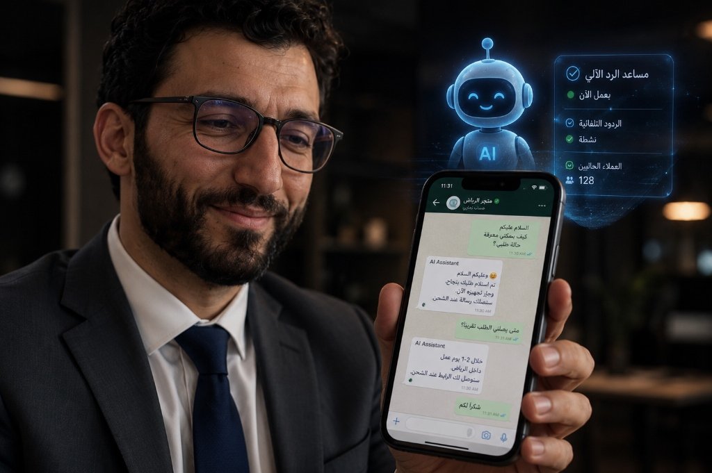 الردود التلقائية بالذكاء الاصطناعي عبر واتساب